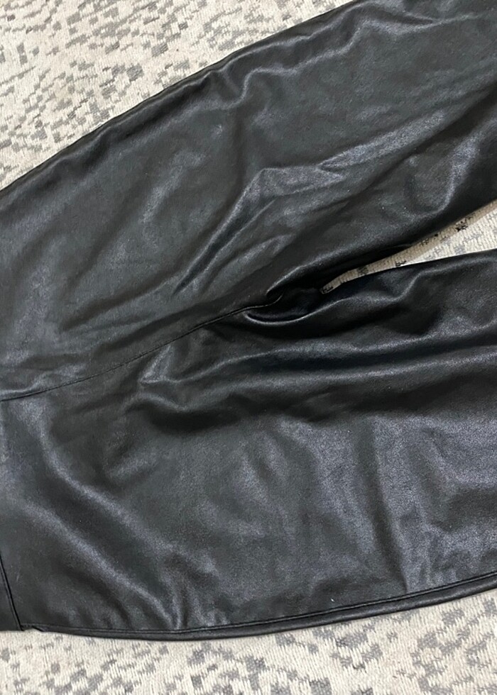 Bilek boy deri pantolon - Görsel 5