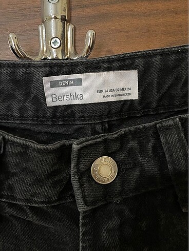 Bershka Bershka siyah kot denim şort