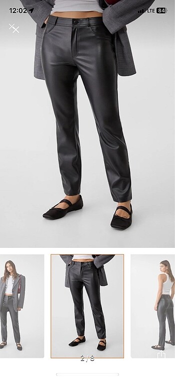 Stradivarius Stradivarius Deri Pantolon
