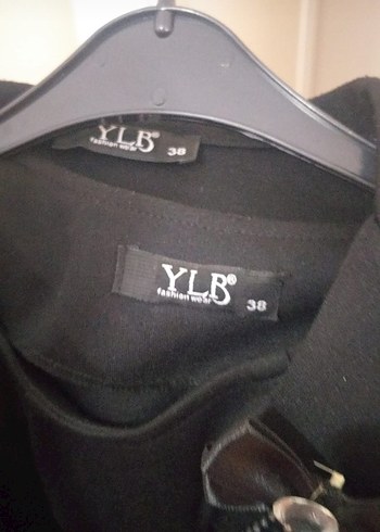 bayan Zincir Detaylı Siyah elbise cepkenli model - Görsel 4