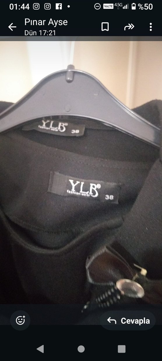 bayan Zincir Detaylı Siyah elbise cepkenli model - Görsel 4