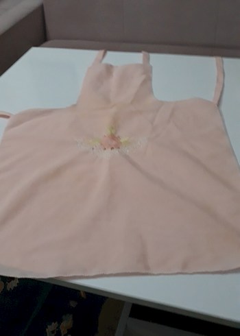 Nakışlı Pembe Mutfak Önlüğü
