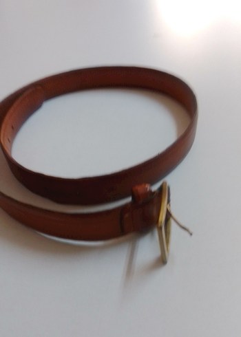 Koyu Kahverengi Minimalist Erkek Kemer