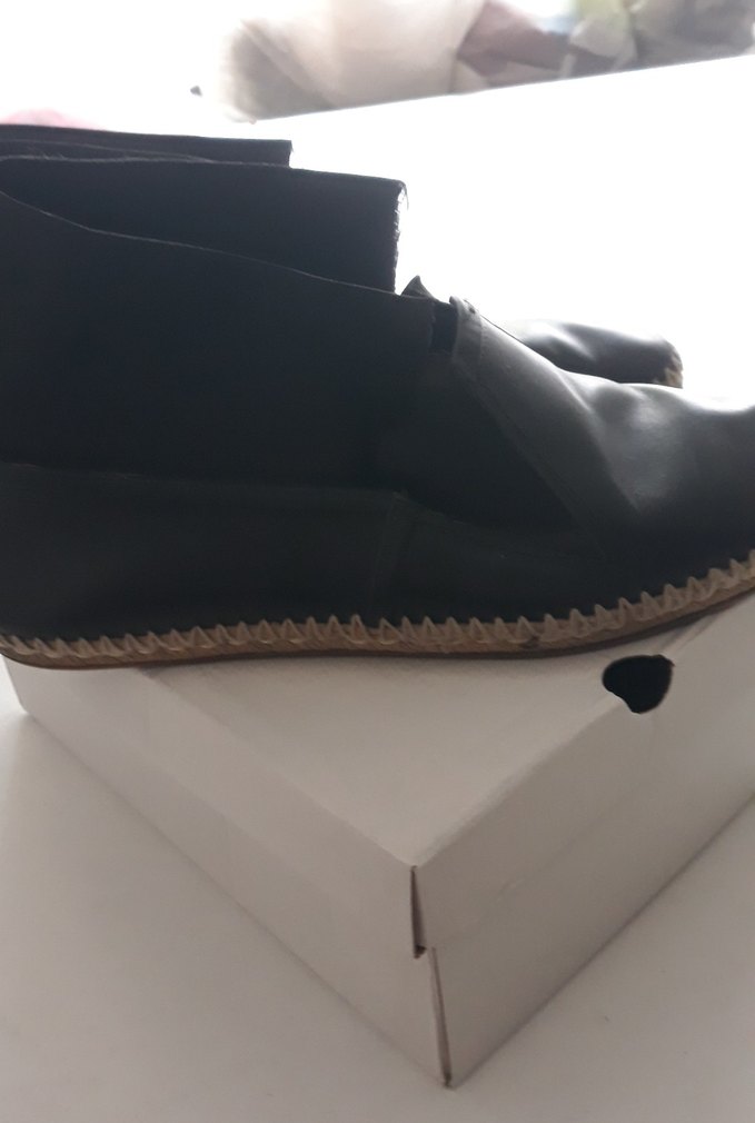 Kemer Detaylı Siyah Deri Erkek Espadril - Görsel 4