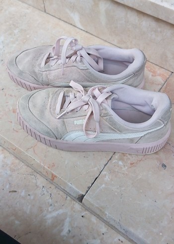 Puma Pastel Pembe Suet Sneaker