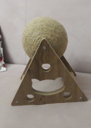 Bej Kedi Topu tırmalama  Oyun Aksesuarı - Görsel 2