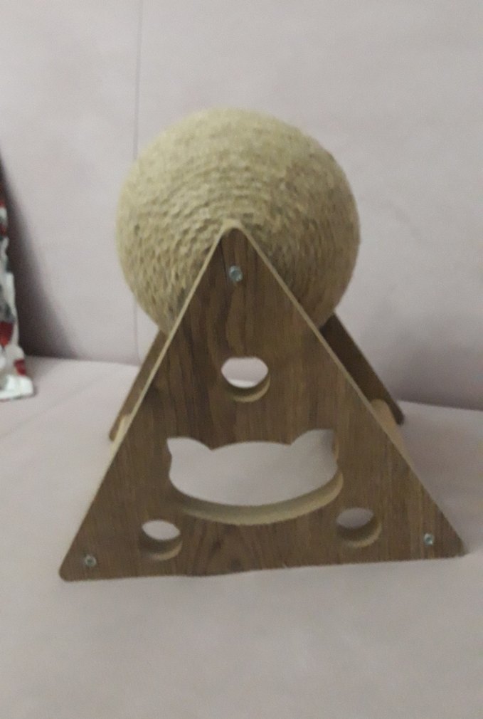 Bej Kedi Topu tırmalama  Oyun Aksesuarı - Görsel 2