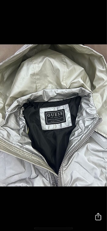 Guess Erkek Gümüş Mont - Görsel 3