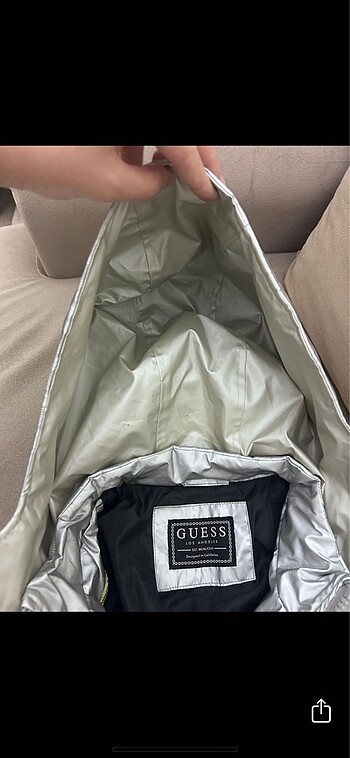 Guess Erkek Gümüş Mont - Görsel 4