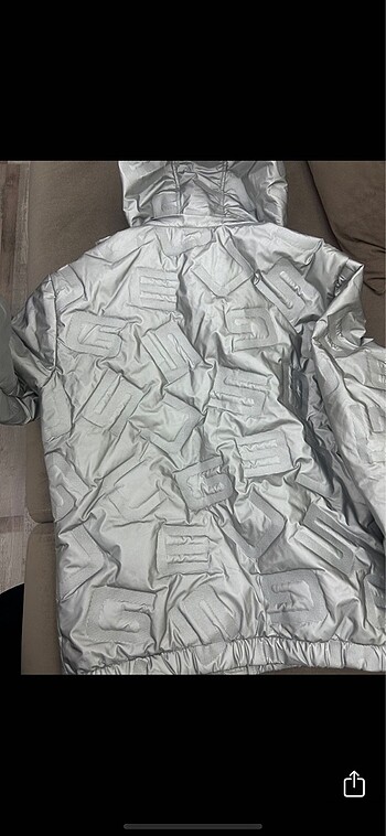 Guess Erkek Gümüş Mont - Görsel 6