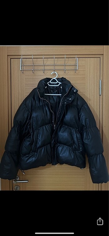 Zara Suni Deri Crop Erkek Mont - Görsel 3