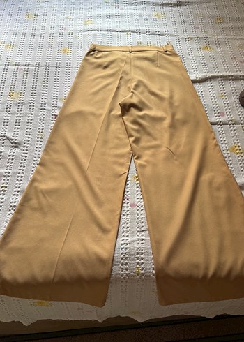Bej Kadın Kumaş Pantolon, Midi Boy