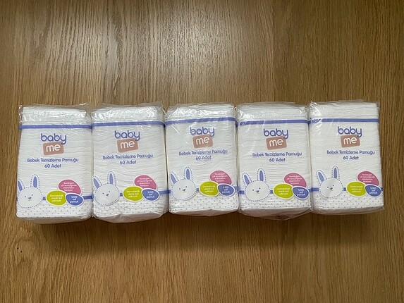 Baby me bebek temizleme pamuğu 6 ad