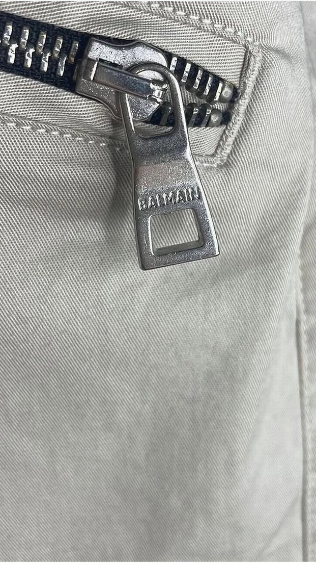 Beyaz Bel Bantlı Erkek Kargo Pantolon - Görsel 4