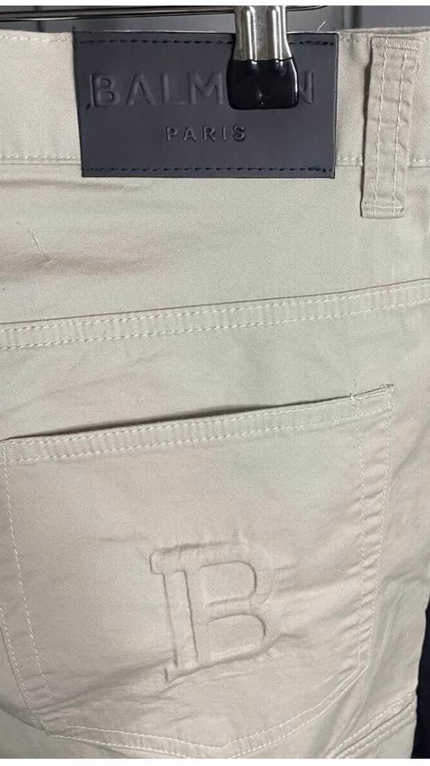 Beyaz Bel Bantlı Erkek Kargo Pantolon - Görsel 2