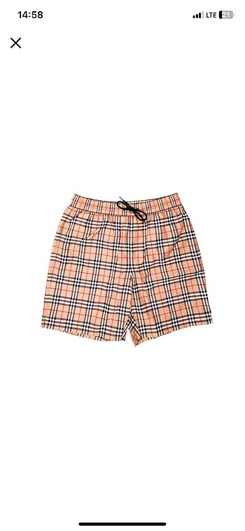 Burbery deniz şortu - Görsel 5