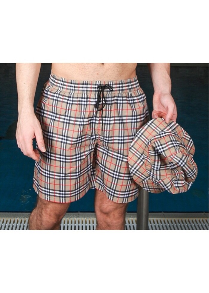 Burbery deniz şortu - Görsel 4