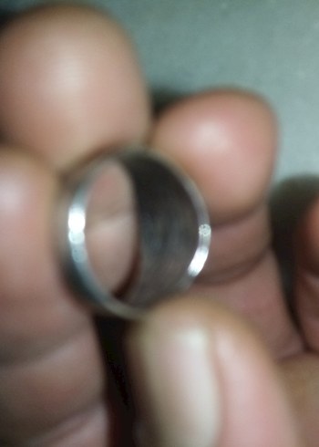 Gümüş savatlı osmanlı erkek yüzük - Görsel 6