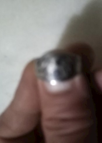 Gümüş savatlı osmanlı erkek yüzük - Görsel 4