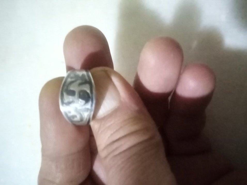 Gümüş savatlı osmanlı erkek yüzük - Görsel 5