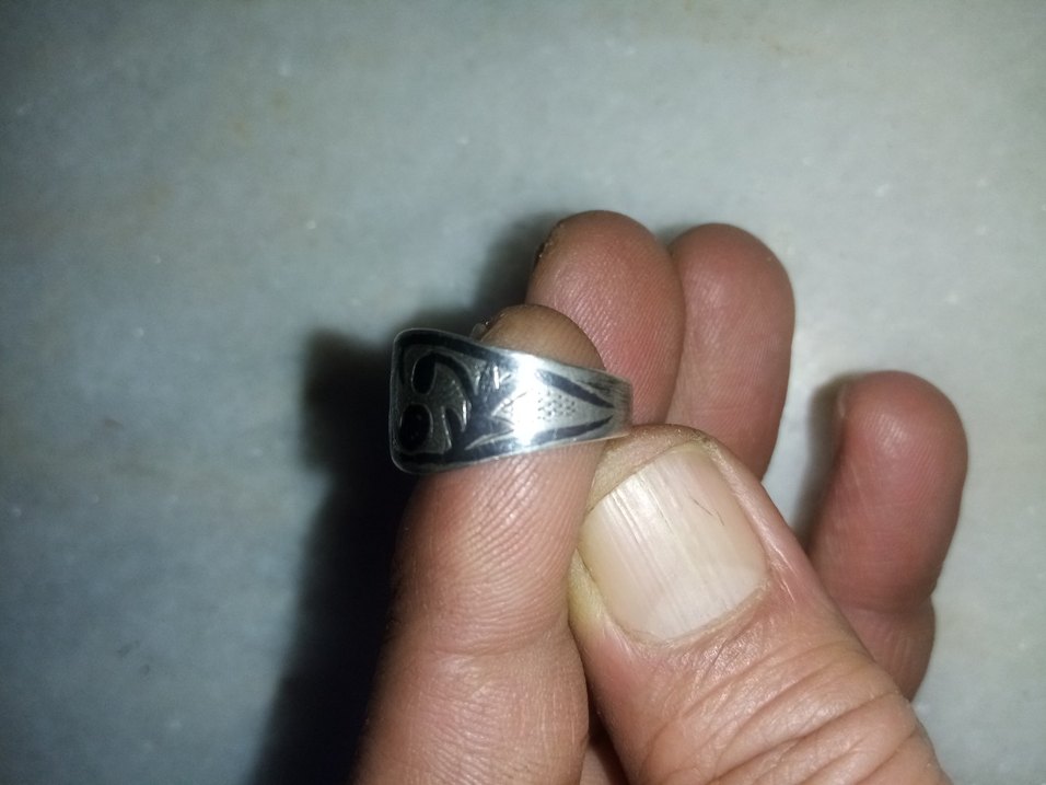 Gümüş savatlı osmanlı erkek yüzük - Görsel 2