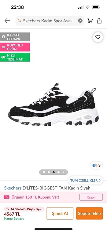 Skechers spor ayakkabı