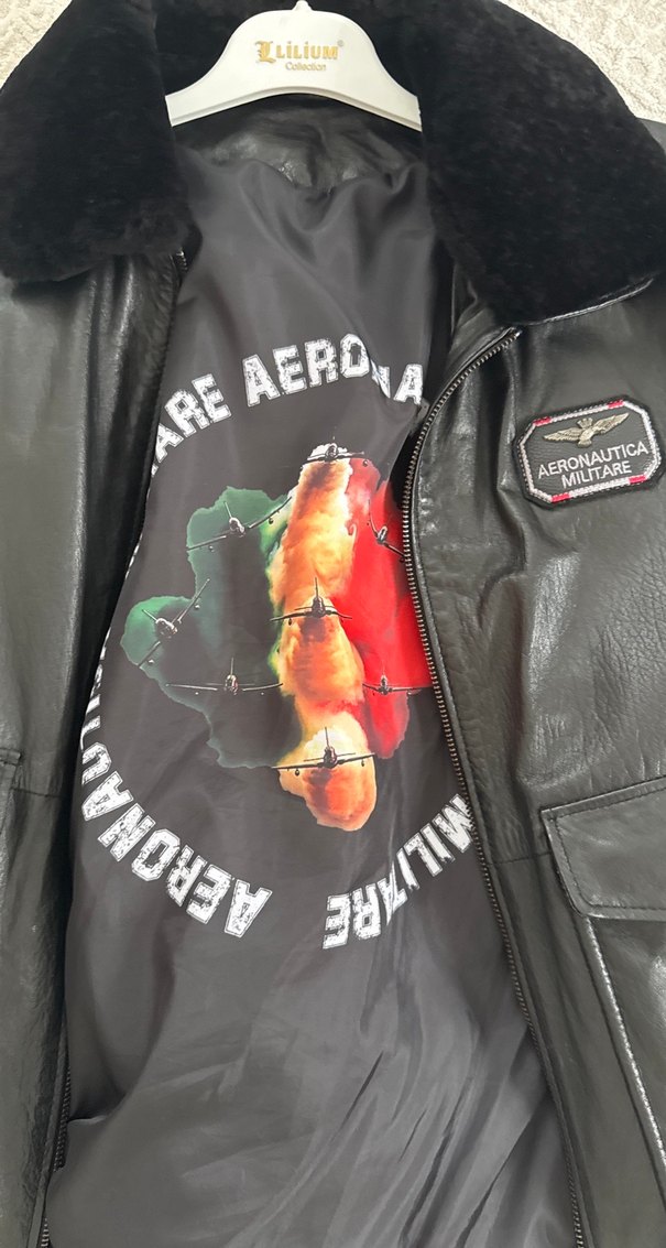 Siyah Kürklü Biker Deri Ceket - Görsel 4