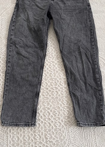 Erkek Gri Bol Kesim Kot Pantolon - Görsel 3