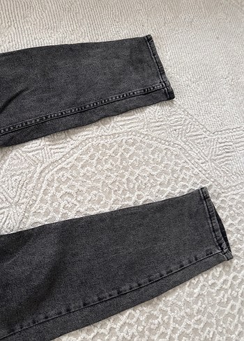 Gri Erkek Denim Street Wear Pantolon - Görsel 4