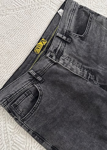 Gri Erkek Denim Street Wear Pantolon - Görsel 3