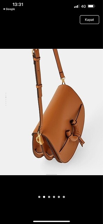 Zara Zara taba rengi çanta