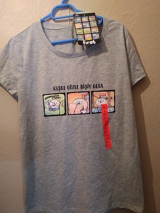DeFacto yeni & etiketli Fırat karikatür t-shirt