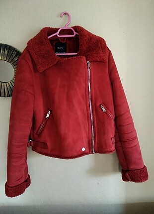 Bershka kiremit biker ceket 