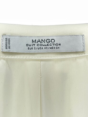 s Beden beyaz Renk Mango Blazer %70 İndirimli.