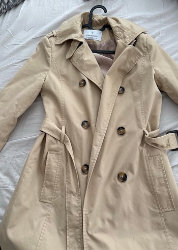 Stradivarius Bej Sal Yaka Trenckot
