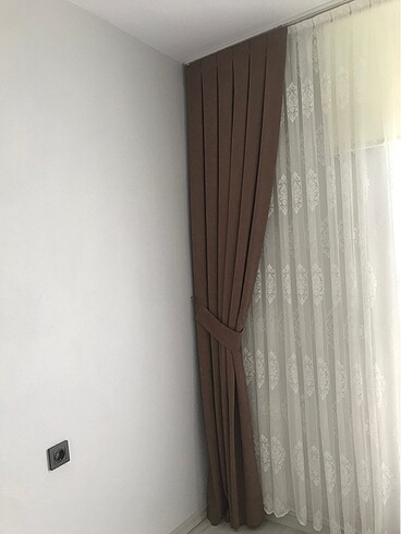 Beden kahverengi Renk Fon perde