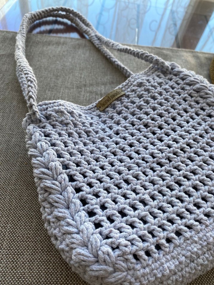 Örgü Bohem Kadın Çanta Beyaz - Görsel 4