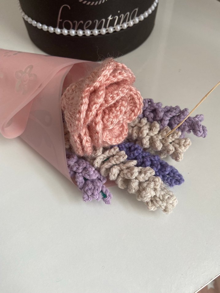 ÖRGÜ ÇİÇEK BUKETİ - Görsel 2