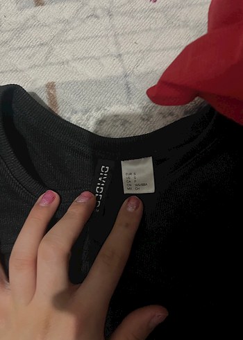 Siyah Uzun Kollu Kadın Tişört - Görsel 2