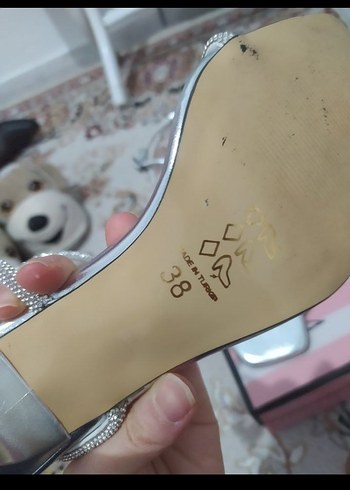 Taşlı İnce Topuklu Kadın Abiye Ayakkabı - Görsel 6