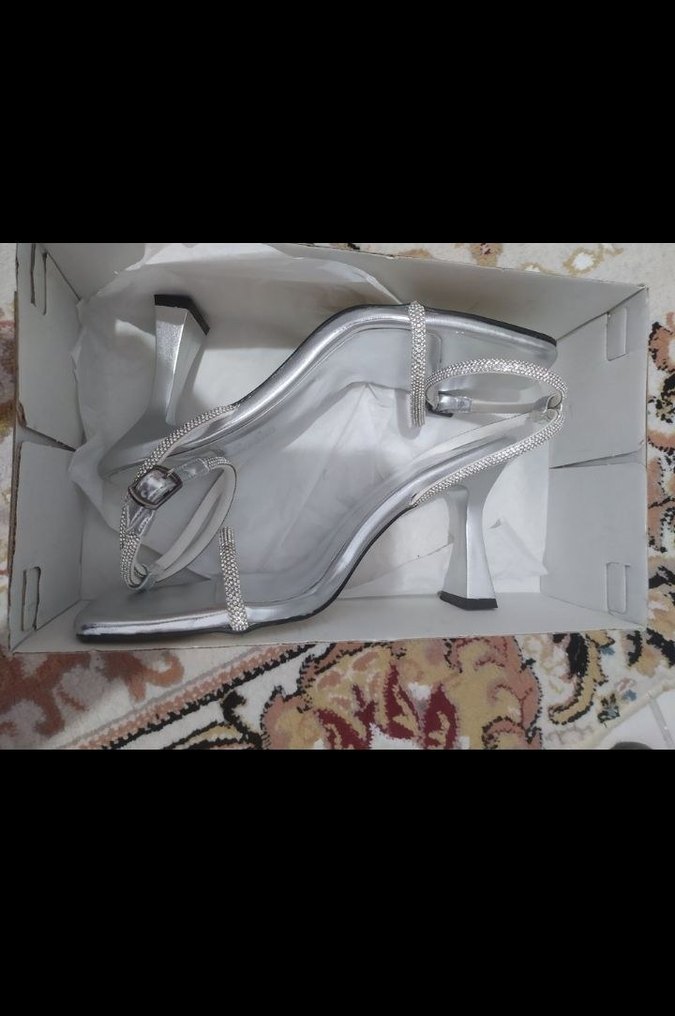 Taşlı İnce Topuklu Kadın Abiye Ayakkabı - Görsel 4