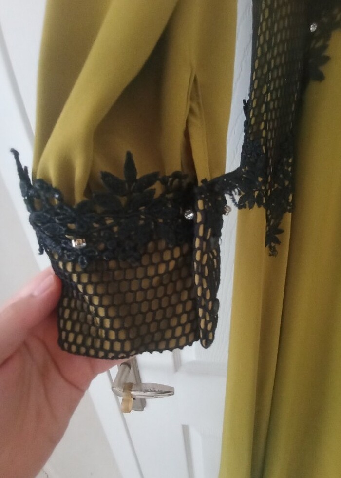 Dantel işlemeli elbise - Görsel 3