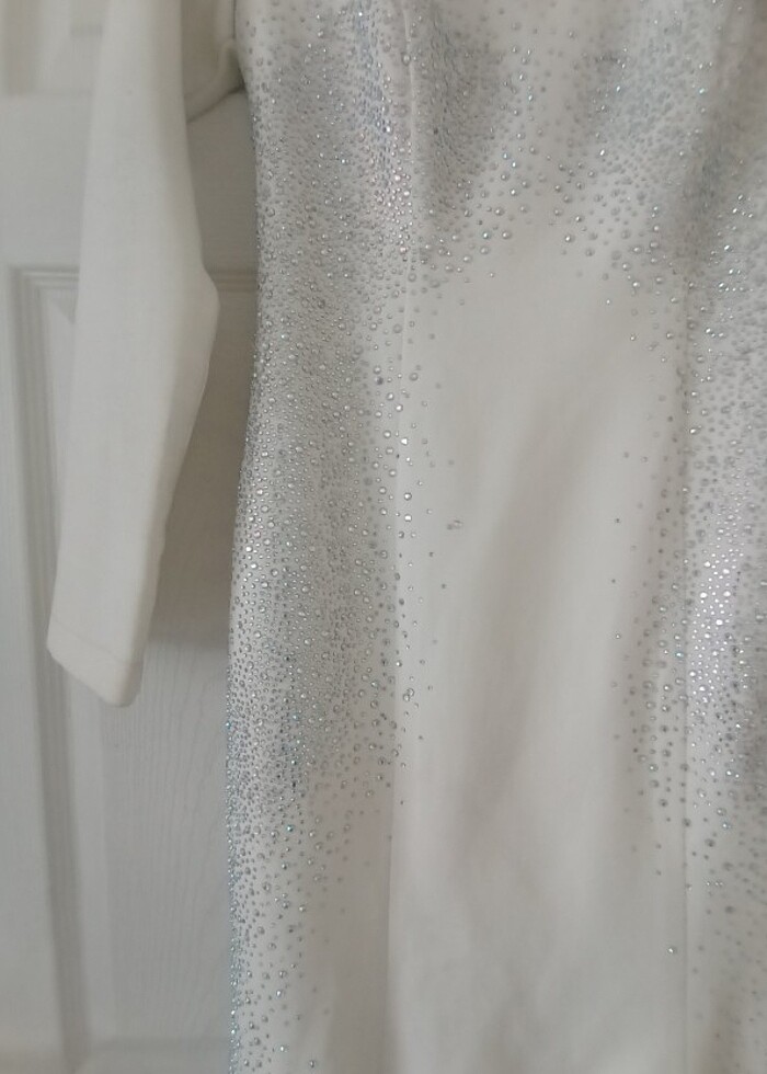 Beyaz abiye  - Görsel 2