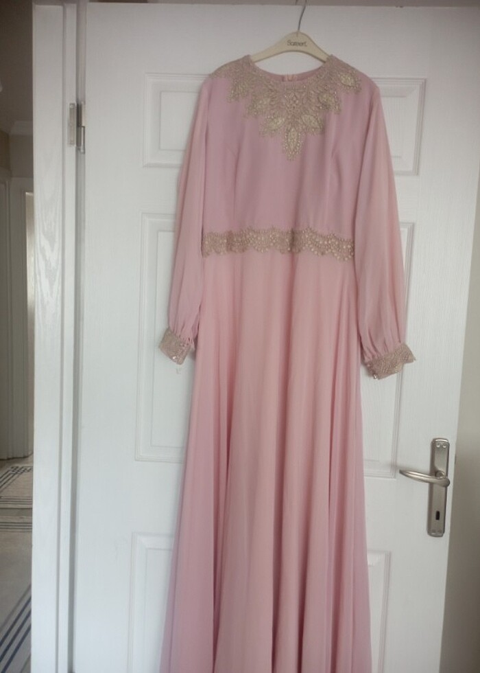 Dantel işlemeli abiye  - Görsel 2