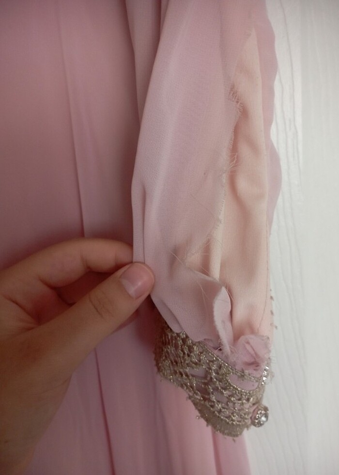 Dantel işlemeli abiye  - Görsel 3