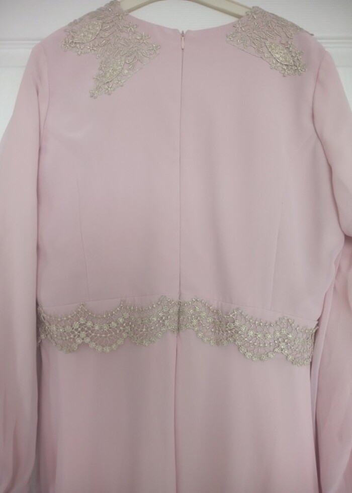 Dantel işlemeli abiye  - Görsel 4