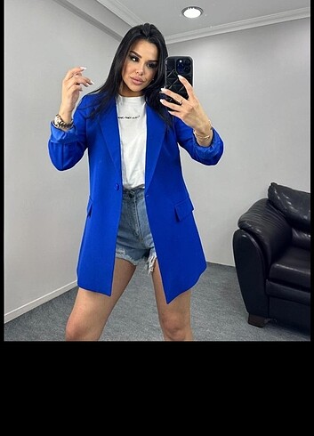 Diğer SAKS MAVİSİ BLAZER CEKET