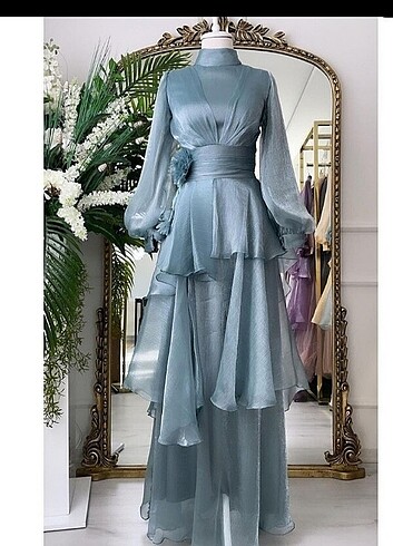 Mint yeşili elbise 