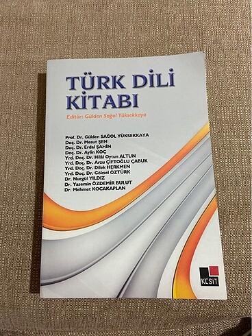 türk dili kitabı gülden sağol yüksekkaya