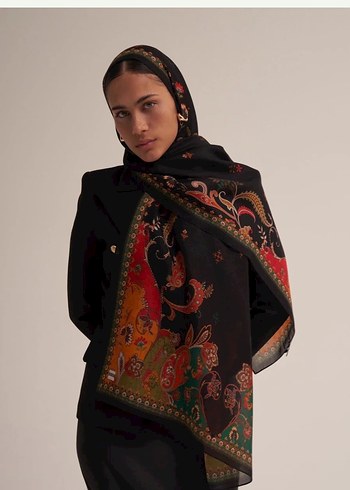 Moreno silk marka yün ipek şal, #moreno #morenosilk Morenosilk - Görsel 2